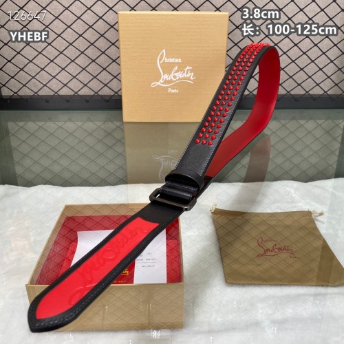 Cheap Christian Louboutin CL AAA Quality Belts For Men #1259424 Replica Wholesale [$98.00 USD] [ITEM#1259424] on Replica Christian Louboutin CL AAA Quality Belts