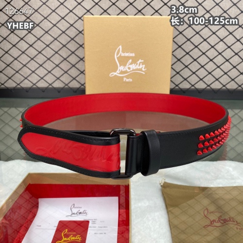 Cheap Christian Louboutin CL AAA Quality Belts For Men #1259424 Replica Wholesale [$98.00 USD] [ITEM#1259424] on Replica Christian Louboutin CL AAA Quality Belts