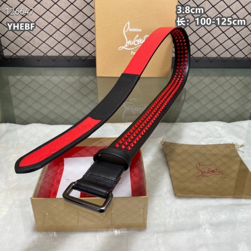 Cheap Christian Louboutin CL AAA Quality Belts For Men #1259424 Replica Wholesale [$98.00 USD] [ITEM#1259424] on Replica Christian Louboutin CL AAA Quality Belts