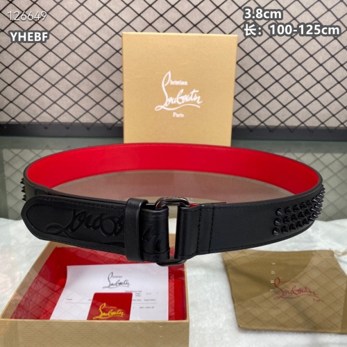 Cheap Christian Louboutin CL AAA Quality Belts For Men #1259426 Replica Wholesale [$98.00 USD] [ITEM#1259426] on Replica Christian Louboutin CL AAA Quality Belts