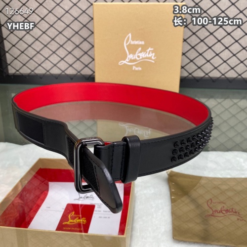 Cheap Christian Louboutin CL AAA Quality Belts For Men #1259426 Replica Wholesale [$98.00 USD] [ITEM#1259426] on Replica Christian Louboutin CL AAA Quality Belts