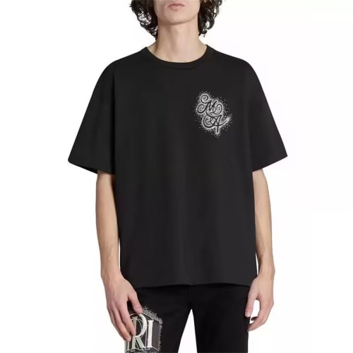 Cheap Amiri T-Shirts Short Sleeved For Unisex #1259515 Replica Wholesale [$36.00 USD] [ITEM#1259515] on Replica Amiri T-Shirts