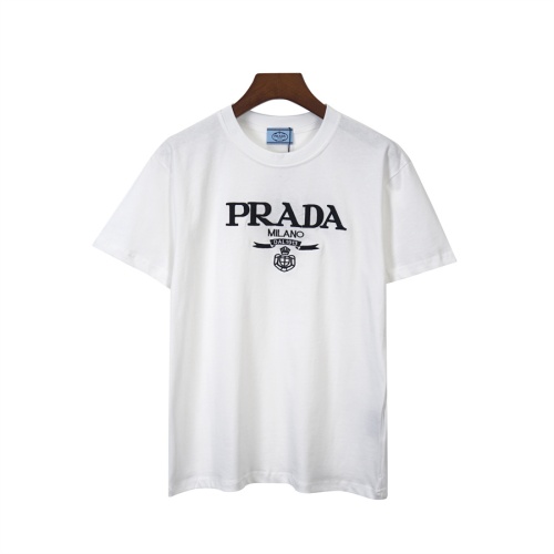 Cheap Prada T-Shirts Short Sleeved For Unisex #1259553 Replica Wholesale [$34.00 USD] [ITEM#1259553] on Replica Prada T-Shirts