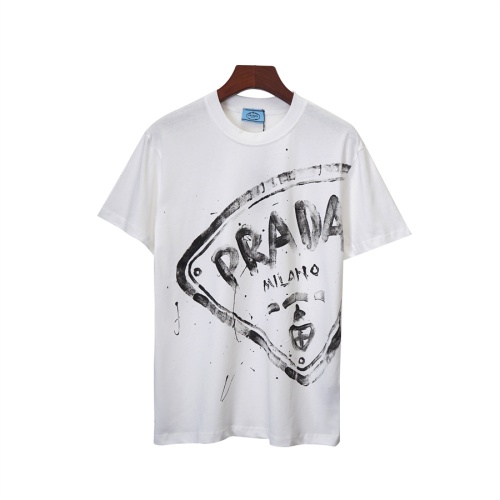 Cheap Prada T-Shirts Short Sleeved For Unisex #1259555 Replica Wholesale [$34.00 USD] [ITEM#1259555] on Replica Prada T-Shirts