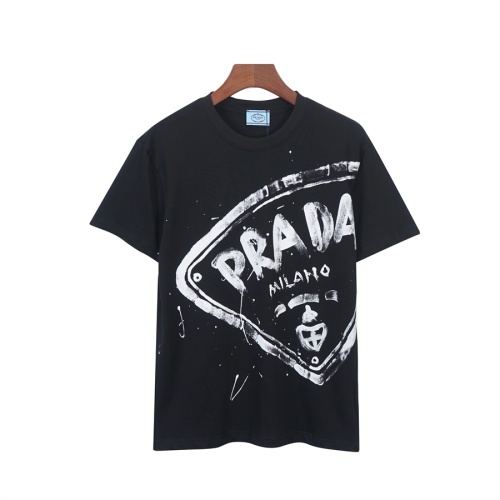 Cheap Prada T-Shirts Short Sleeved For Unisex #1259556 Replica Wholesale [$34.00 USD] [ITEM#1259556] on Replica Prada T-Shirts