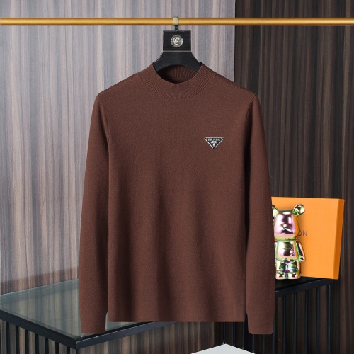 Cheap Prada Sweater Long Sleeved For Men #1259649 Replica Wholesale [$42.00 USD] [ITEM#1259649] on Replica Prada Sweater