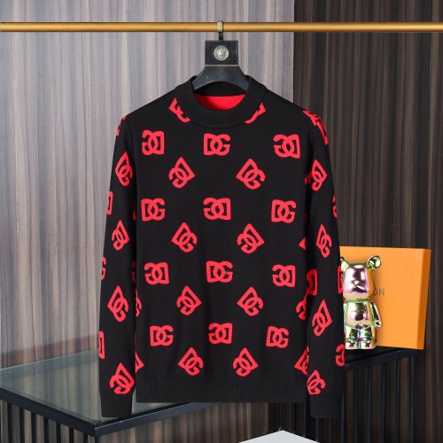 Cheap Dolce &amp; Gabbana D&amp;G Sweaters Long Sleeved For Men #1259666 Replica Wholesale [$45.00 USD] [ITEM#1259666] on Replica Dolce &amp; Gabbana D&amp;G Sweaters