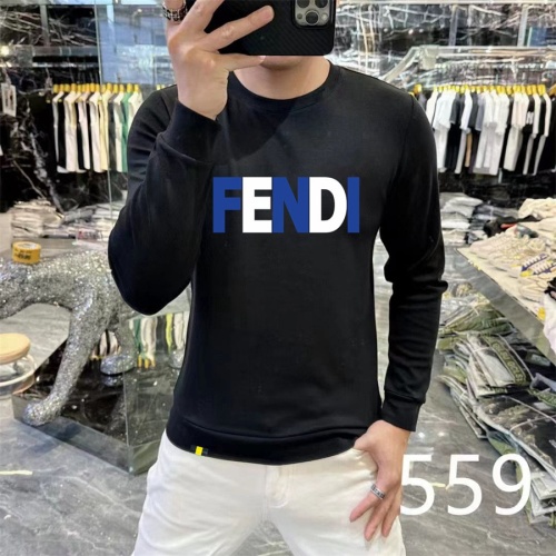 Cheap Fendi Hoodies Long Sleeved For Men #1259752 Replica Wholesale [$48.00 USD] [ITEM#1259752] on Replica Fendi Hoodies