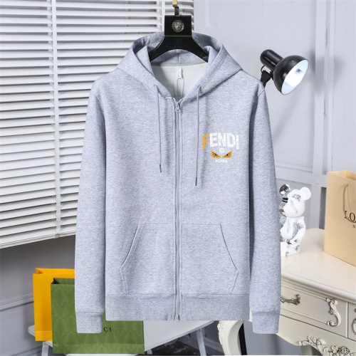 Cheap Fendi Hoodies Long Sleeved For Men #1259818 Replica Wholesale [$56.00 USD] [ITEM#1259818] on Replica Fendi Hoodies