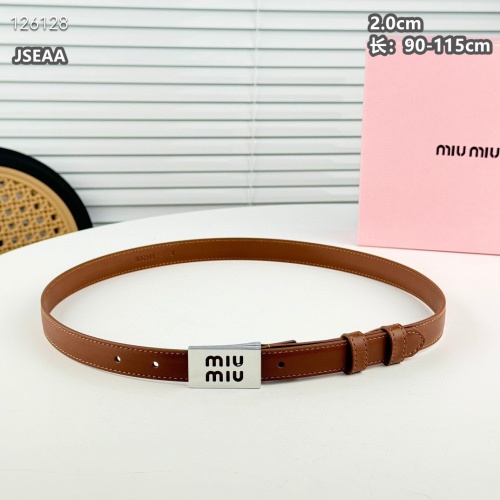 Cheap MIU MIU AAA Quality Belts For Women #1259929 Replica Wholesale [$45.00 USD] [ITEM#1259929] on Replica MIU MIU AAA Quality Belts