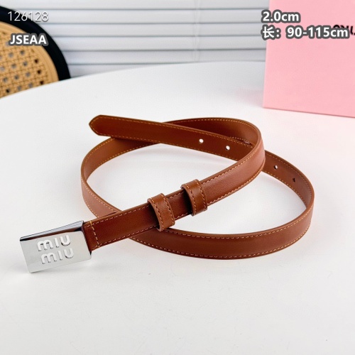 Cheap MIU MIU AAA Quality Belts For Women #1259929 Replica Wholesale [$45.00 USD] [ITEM#1259929] on Replica MIU MIU AAA Quality Belts