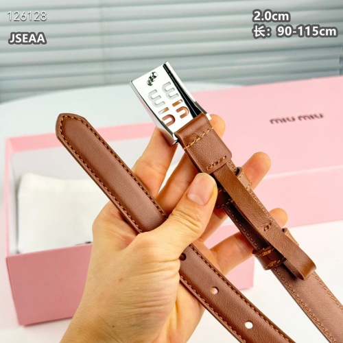 Cheap MIU MIU AAA Quality Belts For Women #1259929 Replica Wholesale [$45.00 USD] [ITEM#1259929] on Replica MIU MIU AAA Quality Belts