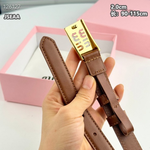 Cheap MIU MIU AAA Quality Belts For Women #1259930 Replica Wholesale [$45.00 USD] [ITEM#1259930] on Replica MIU MIU AAA Quality Belts