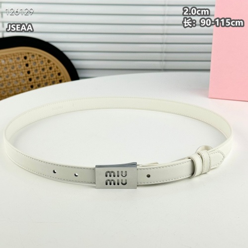 Cheap MIU MIU AAA Quality Belts For Women #1259931 Replica Wholesale [$45.00 USD] [ITEM#1259931] on Replica MIU MIU AAA Quality Belts