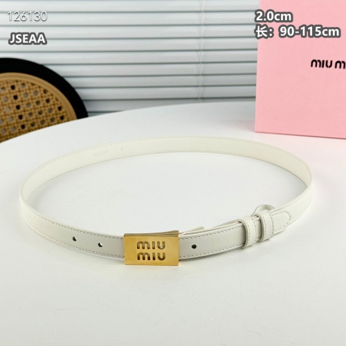 Cheap MIU MIU AAA Quality Belts For Women #1259933 Replica Wholesale [$45.00 USD] [ITEM#1259933] on Replica MIU MIU AAA Quality Belts