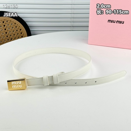 Cheap MIU MIU AAA Quality Belts For Women #1259933 Replica Wholesale [$45.00 USD] [ITEM#1259933] on Replica MIU MIU AAA Quality Belts