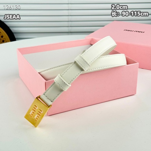 Cheap MIU MIU AAA Quality Belts For Women #1259933 Replica Wholesale [$45.00 USD] [ITEM#1259933] on Replica MIU MIU AAA Quality Belts