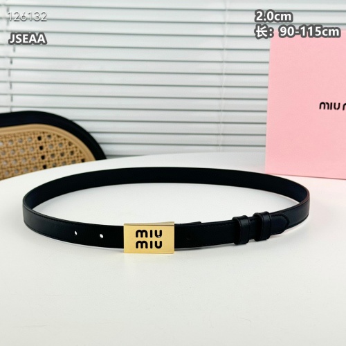 Cheap MIU MIU AAA Quality Belts For Women #1259935 Replica Wholesale [$45.00 USD] [ITEM#1259935] on Replica MIU MIU AAA Quality Belts