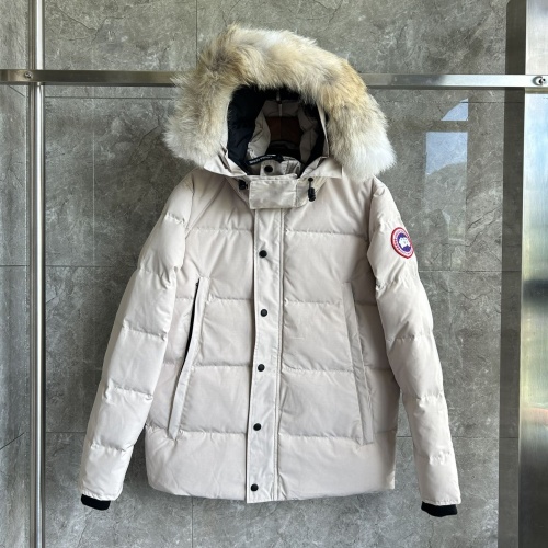 Cheap Canada Goose Down Feather Coat Long Sleeved For Men #1259973 Replica Wholesale [$170.00 USD] [ITEM#1259973] on Replica Canada Goose Down Feather Coat