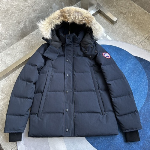 Cheap Canada Goose Down Feather Coat Long Sleeved For Men #1259976 Replica Wholesale [$170.00 USD] [ITEM#1259976] on Replica Canada Goose Down Feather Coat