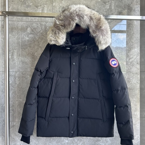 Cheap Canada Goose Down Feather Coat Long Sleeved For Men #1259978 Replica Wholesale [$170.00 USD] [ITEM#1259978] on Replica Canada Goose Down Feather Coat