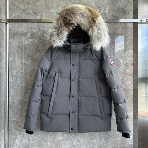 Cheap Canada Goose Down Feather Coat Long Sleeved For Men #1259980 Replica Wholesale [$170.00 USD] [ITEM#1259980] on Replica Canada Goose Down Feather Coat