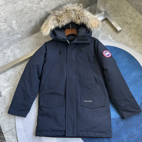 Cheap Canada Goose Down Feather Coat Long Sleeved For Men #1259984 Replica Wholesale [$170.00 USD] [ITEM#1259984] on Replica Canada Goose Down Feather Coat