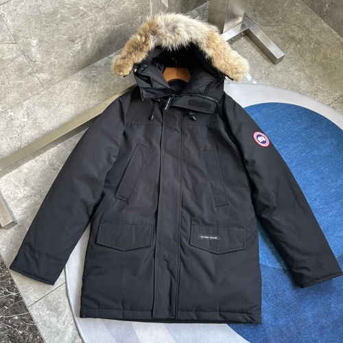 Cheap Canada Goose Down Feather Coat Long Sleeved For Men #1259985 Replica Wholesale [$170.00 USD] [ITEM#1259985] on Replica Canada Goose Down Feather Coat