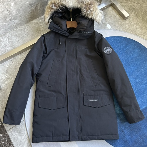 Cheap Canada Goose Down Feather Coat Long Sleeved For Men #1259986 Replica Wholesale [$170.00 USD] [ITEM#1259986] on Replica Canada Goose Down Feather Coat