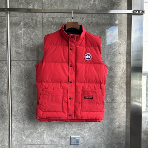 Cheap Canada Goose Down Feather Coat Sleeveless For Men #1259990 Replica Wholesale [$88.00 USD] [ITEM#1259990] on Replica Canada Goose Down Feather Coat