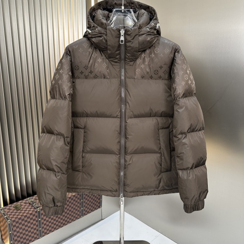 Cheap Louis Vuitton LV Down Feather Coat Long Sleeved For Men #1260008 Replica Wholesale [$225.00 USD] [ITEM#1260008] on Replica Louis Vuitton LV Down Feather Coat