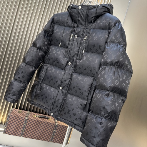 Cheap Louis Vuitton LV Down Feather Coat Long Sleeved For Men #1260010 Replica Wholesale [$215.00 USD] [ITEM#1260010] on Replica Louis Vuitton LV Down Feather Coat