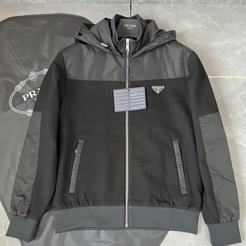 Cheap Prada Jackets Long Sleeved For Men #1260024 Replica Wholesale [$118.00 USD] [ITEM#1260024] on Replica Prada Jackets