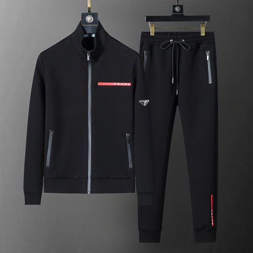 Cheap Prada Tracksuits Long Sleeved For Men #1260197 Replica Wholesale [$68.00 USD] [ITEM#1260197] on Replica Prada Tracksuits