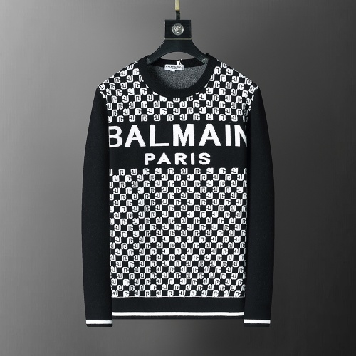 Cheap Balmain Sweaters Long Sleeved For Men #1260289 Replica Wholesale [$38.00 USD] [ITEM#1260289] on Replica Balmain Sweaters