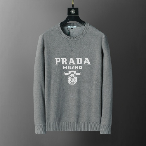 Cheap Prada Sweater Long Sleeved For Men #1260304 Replica Wholesale [$38.00 USD] [ITEM#1260304] on Replica Prada Sweater