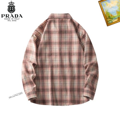 Cheap Prada Shirts Long Sleeved For Men #1260335 Replica Wholesale [$40.00 USD] [ITEM#1260335] on Replica Prada Shirts