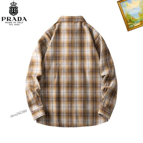 Cheap Prada Shirts Long Sleeved For Men #1260336 Replica Wholesale [$40.00 USD] [ITEM#1260336] on Replica Prada Shirts