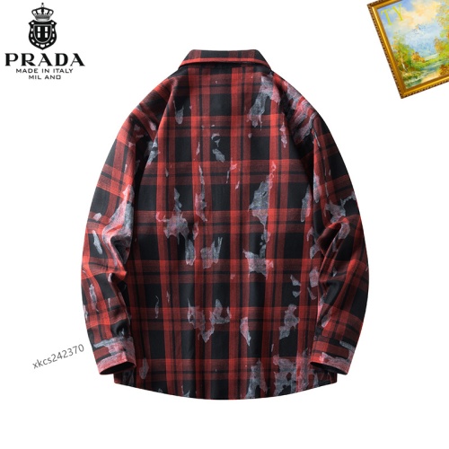 Cheap Prada Shirts Long Sleeved For Men #1260340 Replica Wholesale [$40.00 USD] [ITEM#1260340] on Replica Prada Shirts