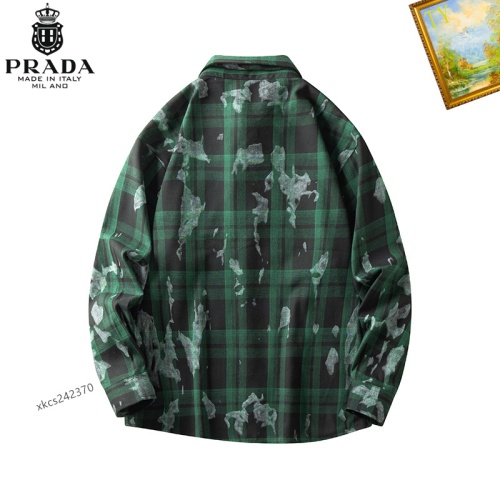 Cheap Prada Shirts Long Sleeved For Men #1260341 Replica Wholesale [$40.00 USD] [ITEM#1260341] on Replica Prada Shirts