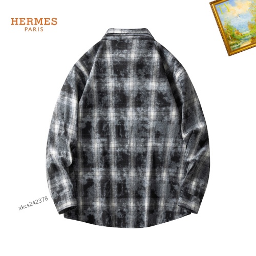 Cheap Hermes Shirts Long Sleeved For Men #1260352 Replica Wholesale [$40.00 USD] [ITEM#1260352] on Replica Hermes Shirts