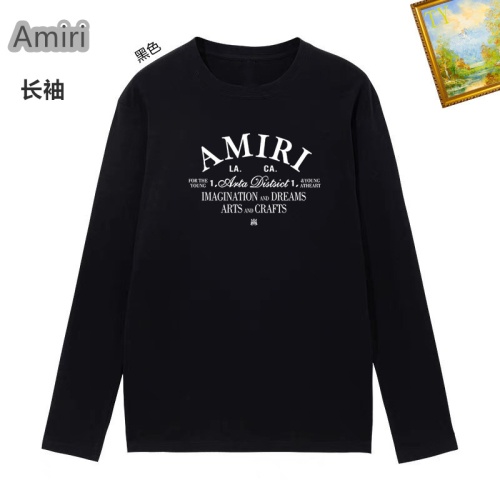 Cheap Amiri T-Shirts Long Sleeved For Unisex #1260417 Replica Wholesale [$34.00 USD] [ITEM#1260417] on Replica Amiri T-Shirts