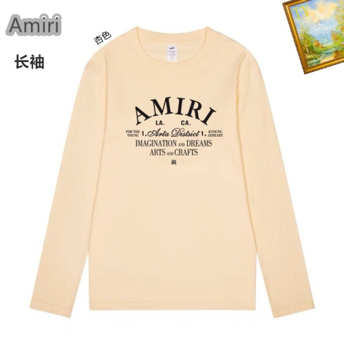 Cheap Amiri T-Shirts Long Sleeved For Unisex #1260418 Replica Wholesale [$34.00 USD] [ITEM#1260418] on Replica Amiri T-Shirts