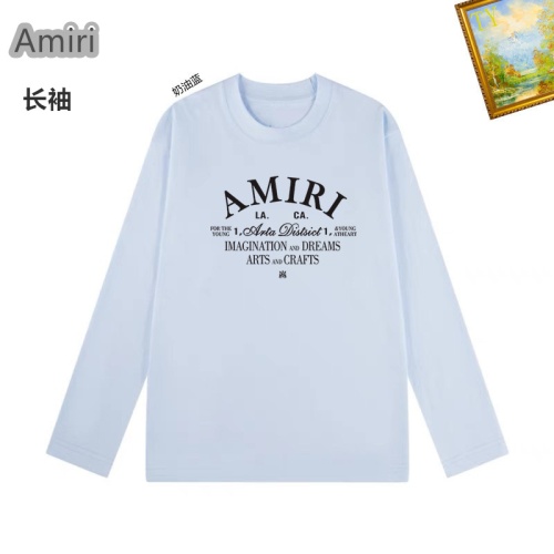 Cheap Amiri T-Shirts Long Sleeved For Unisex #1260419 Replica Wholesale [$34.00 USD] [ITEM#1260419] on Replica Amiri T-Shirts