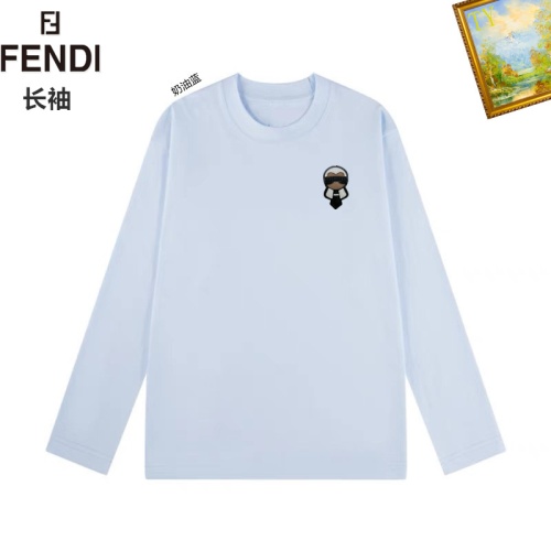 Cheap Fendi T-Shirts Long Sleeved For Unisex #1260443 Replica Wholesale [$34.00 USD] [ITEM#1260443] on Replica Fendi T-Shirts