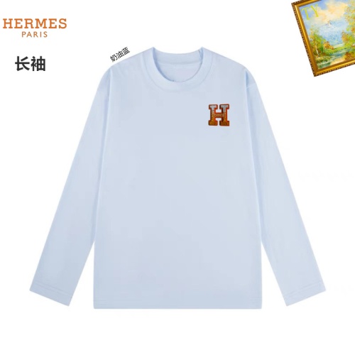 Cheap Hermes T-Shirts Long Sleeved For Unisex #1260463 Replica Wholesale [$34.00 USD] [ITEM#1260463] on Replica Hermes T-Shirts