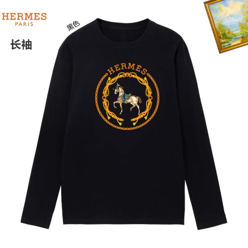 Cheap Hermes T-Shirts Long Sleeved For Unisex #1260477 Replica Wholesale [$34.00 USD] [ITEM#1260477] on Replica Hermes T-Shirts