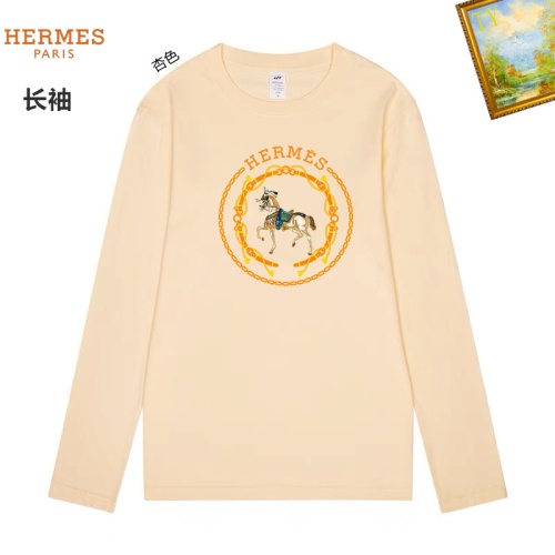 Cheap Hermes T-Shirts Long Sleeved For Unisex #1260478 Replica Wholesale [$34.00 USD] [ITEM#1260478] on Replica Hermes T-Shirts