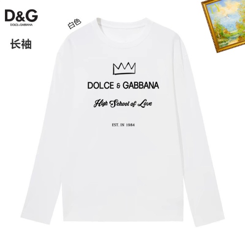 Cheap Dolce &amp; Gabbana D&amp;G T-Shirts Long Sleeved For Unisex #1260485 Replica Wholesale [$34.00 USD] [ITEM#1260485] on Replica Dolce &amp; Gabbana D&amp;G T-Shirts