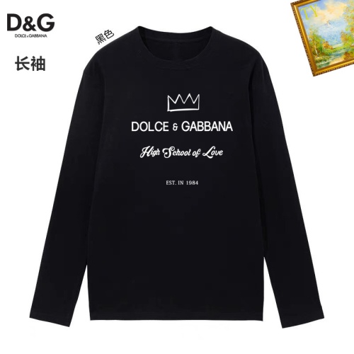 Cheap Dolce &amp; Gabbana D&amp;G T-Shirts Long Sleeved For Unisex #1260486 Replica Wholesale [$34.00 USD] [ITEM#1260486] on Replica Dolce &amp; Gabbana D&amp;G T-Shirts